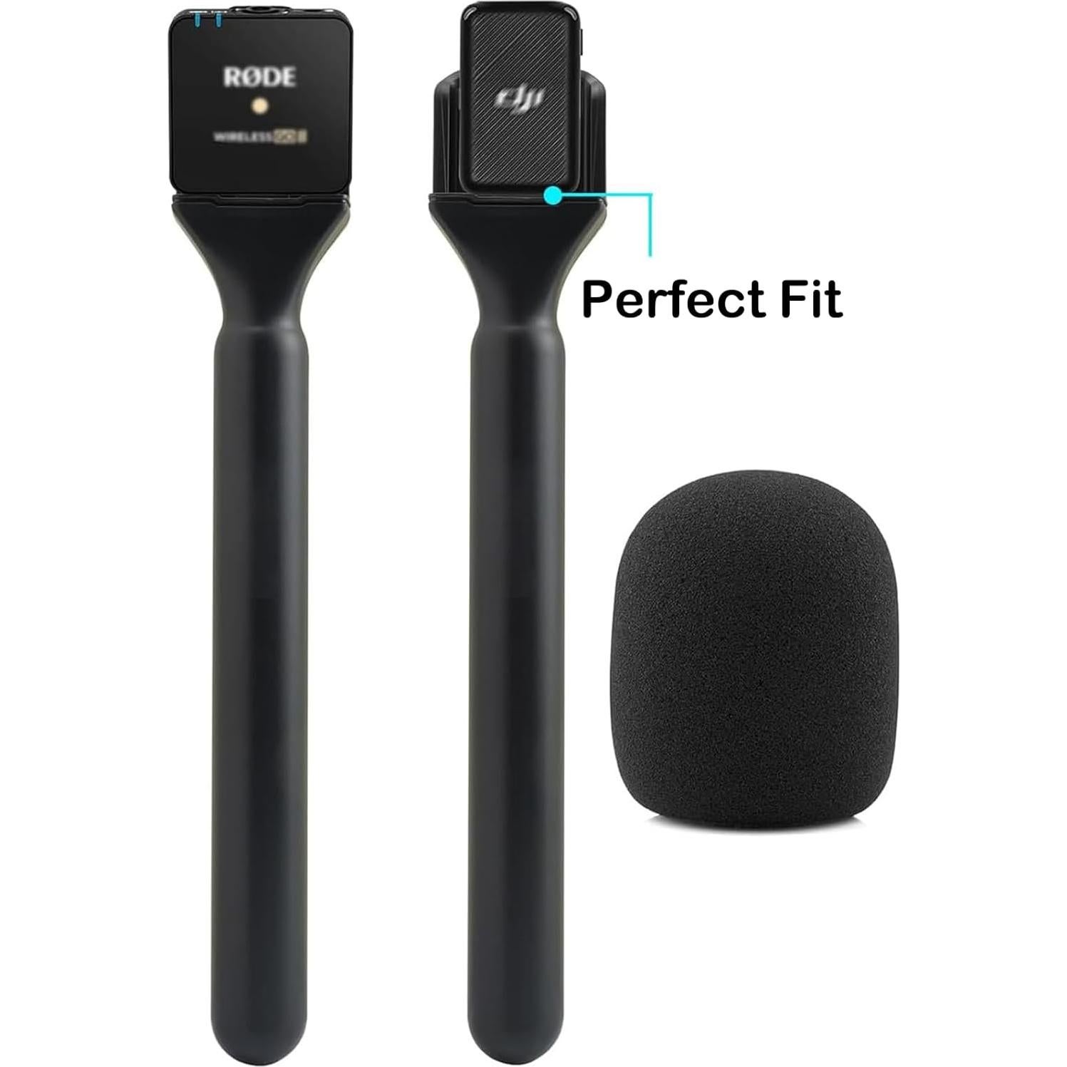 Soporte de Micrófono Ericfavre para Rode Wireless GO II y DJI Mic