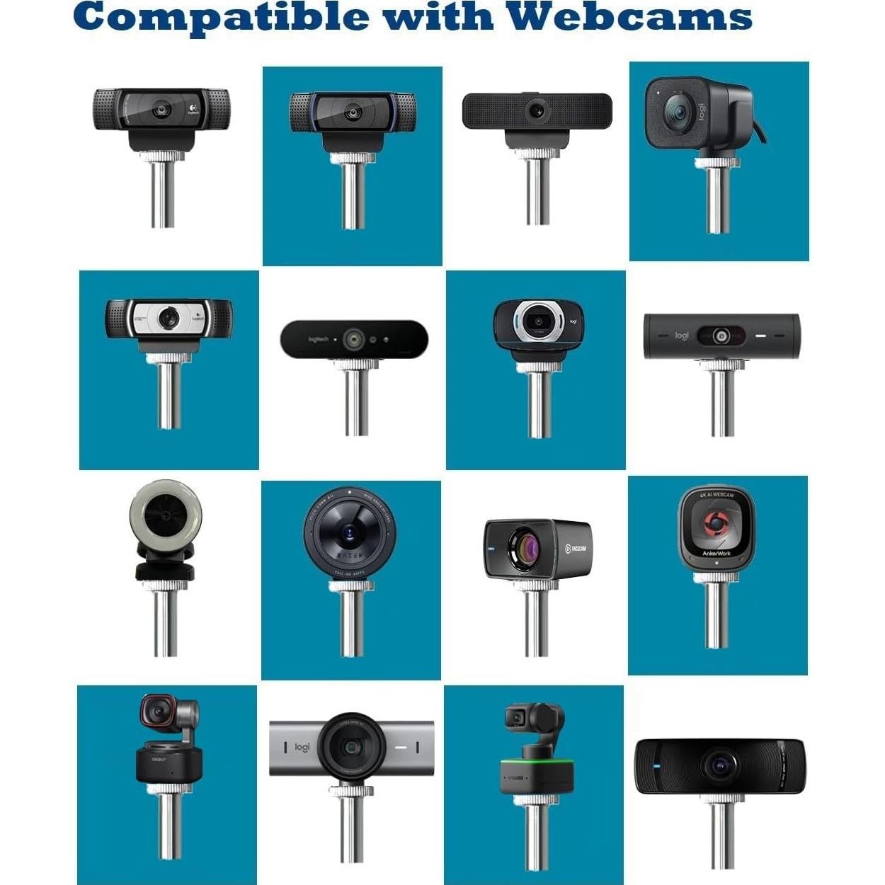 Kiyo Webcam Wall Holder Mount Stand for Razer kiyo, kiyo pro, kiyo X, kiyo pro Ultra 4K webcams