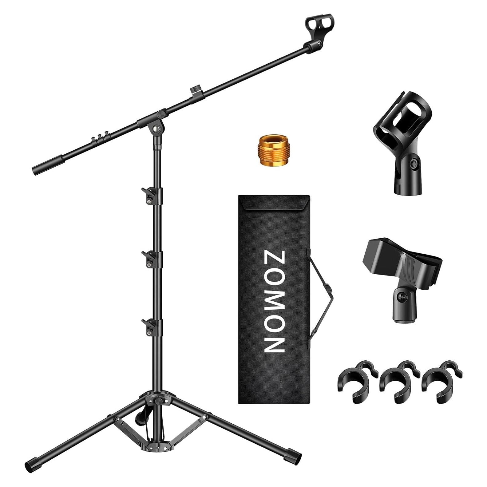 Soporte de Micrófono Ajustable M-2 con Brazo de Trípode y Clips