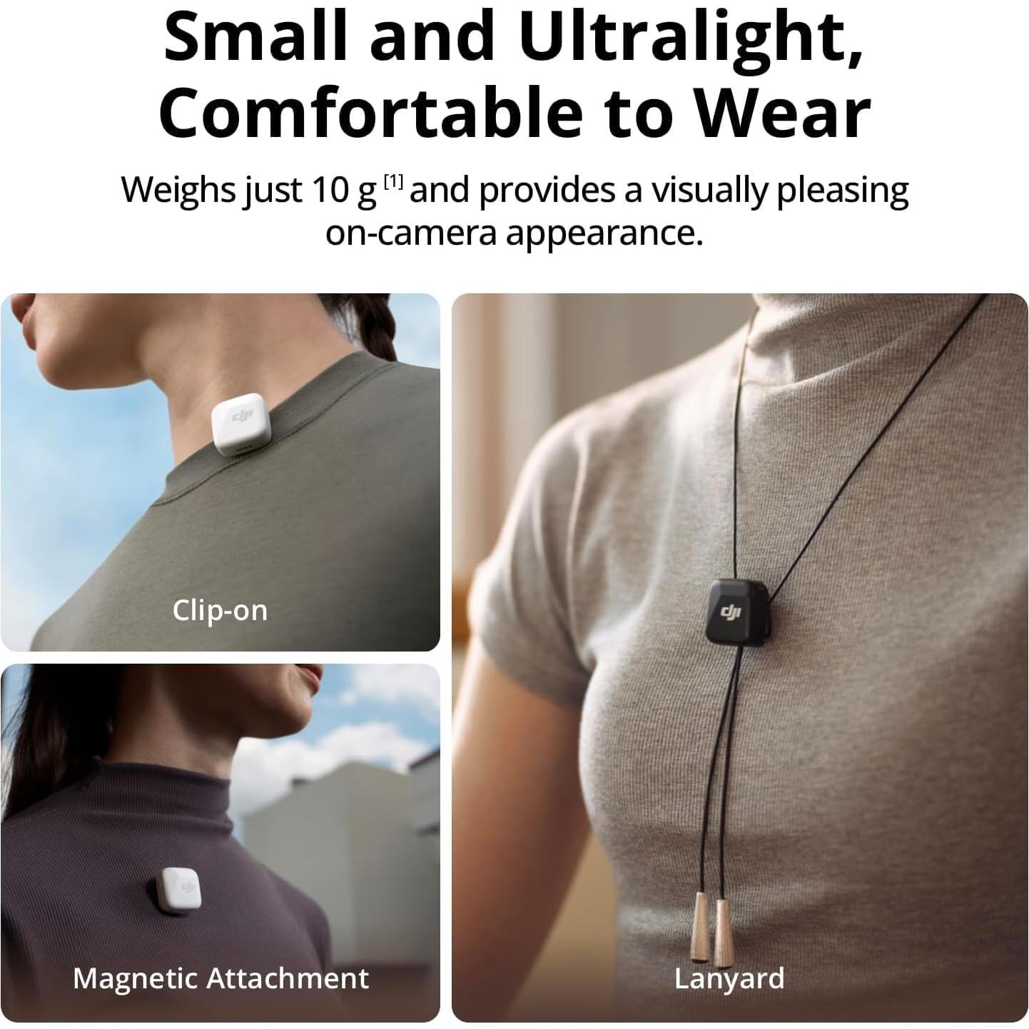 Micrófono Inalámbrico DJI Mic Mini - 2 TX + 1 RX, 48h Batería