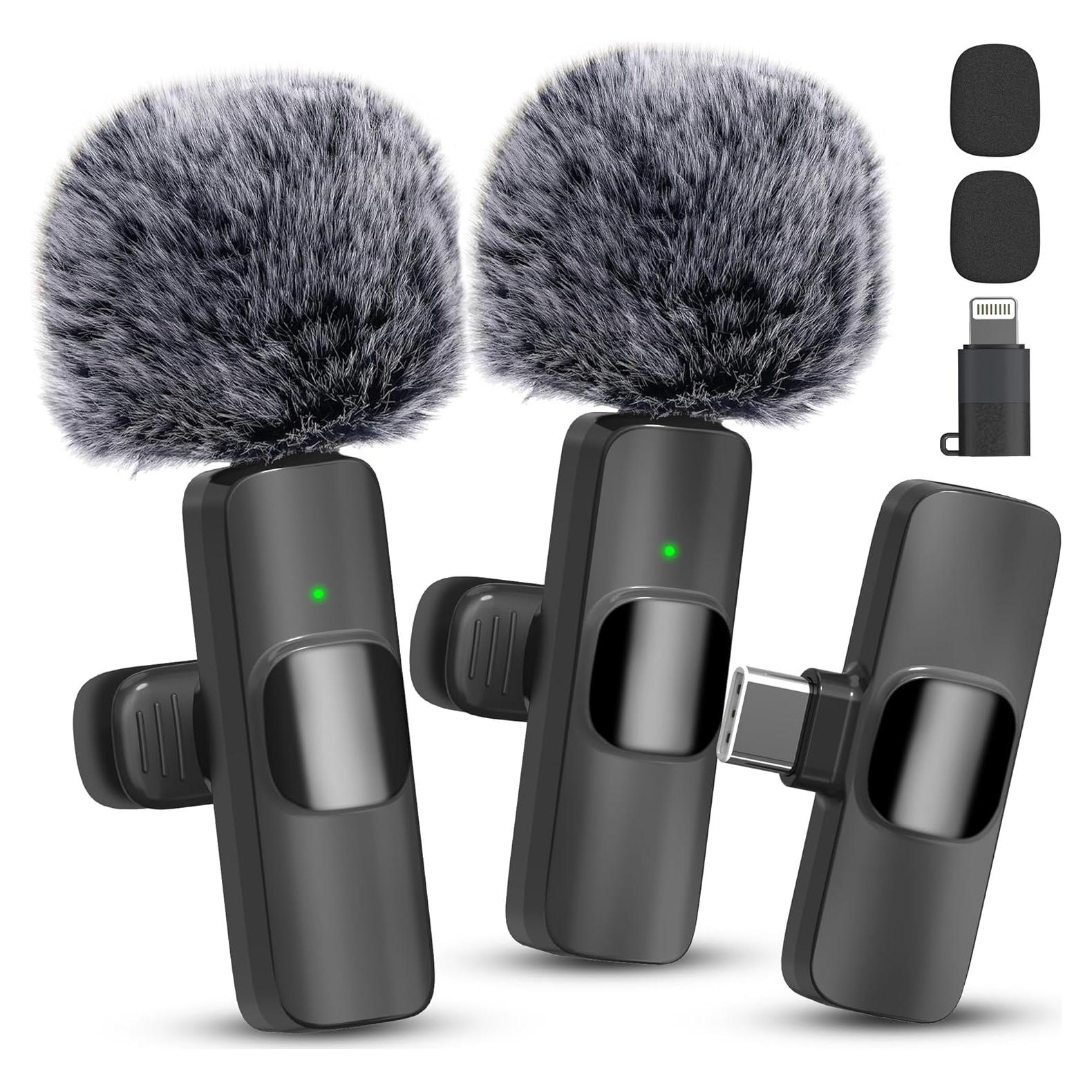 Micrófono Inalámbrico Lavalier Rzeuml WLM100 para iPhone y Android