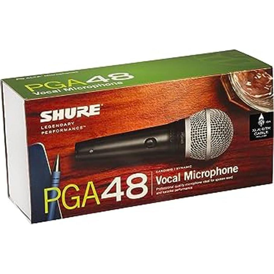 Micrófono Dinámico Shure PGA48 - Mano Cardioide con Interruptor