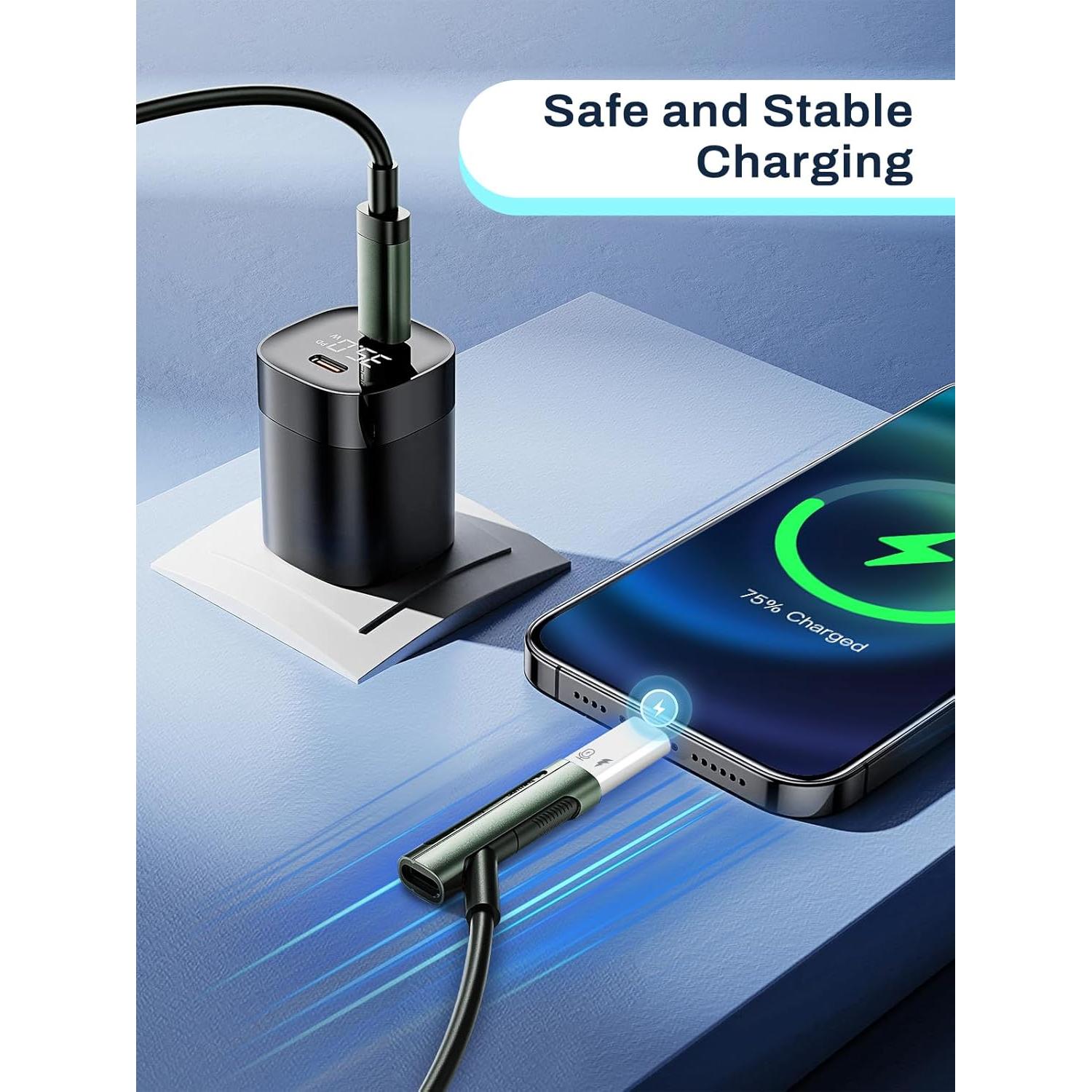 Adaptador de Micrófono USB C a Lightning TiMOVO - Paquete de 2