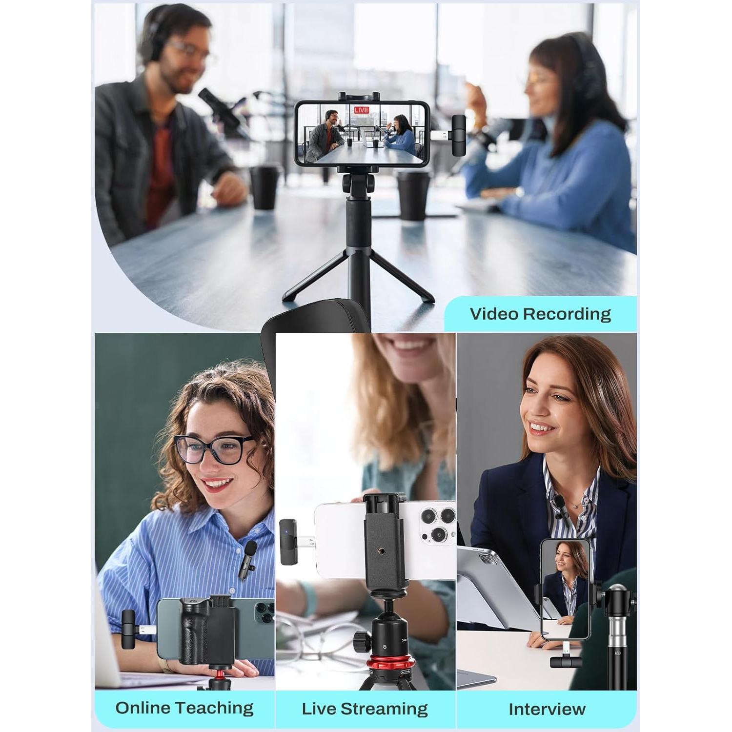 Adaptador de Micrófono USB C a Lightning TiMOVO - Paquete de 2