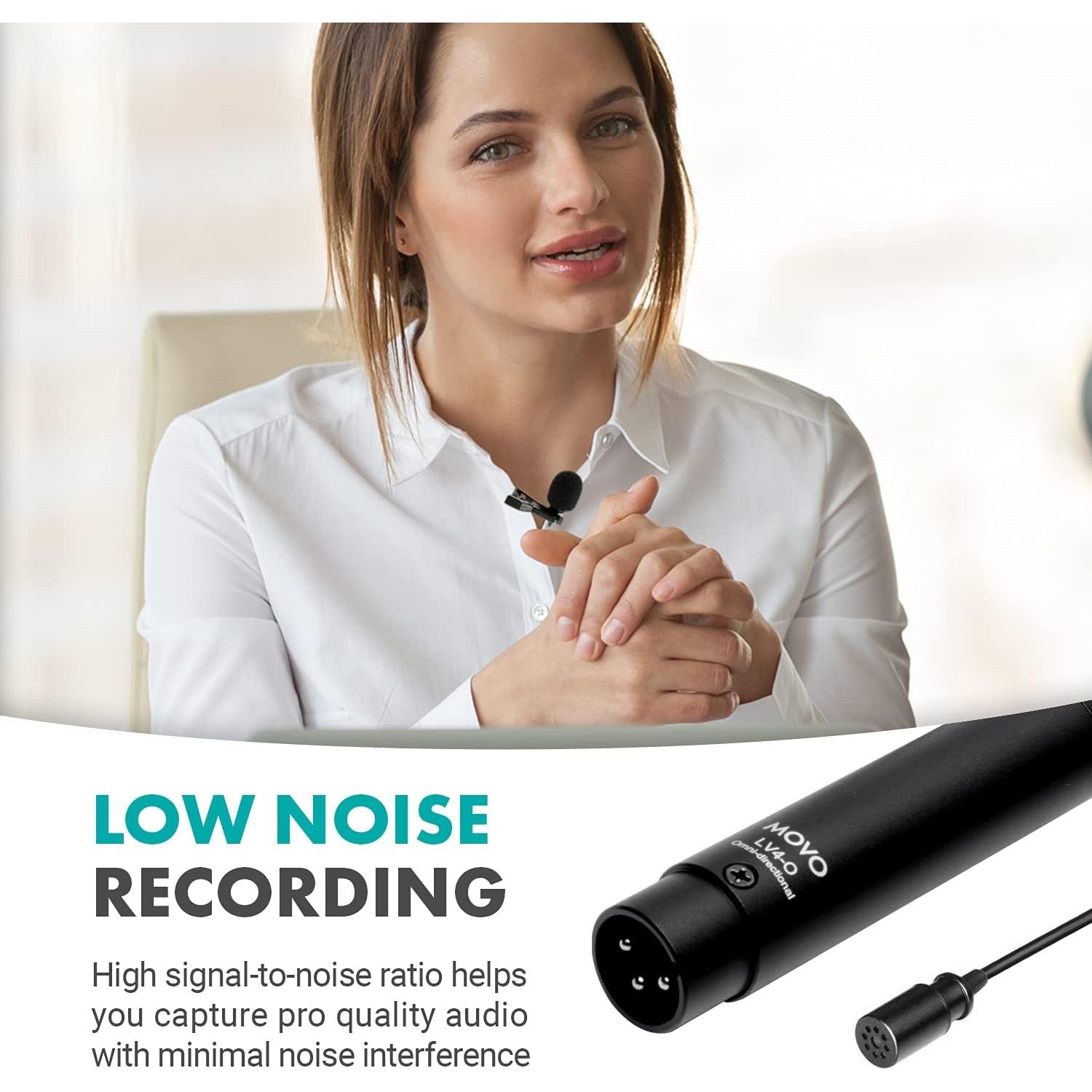 Micrófono Lavalier Movo LV4-O2 Omnidireccional XLR 198g