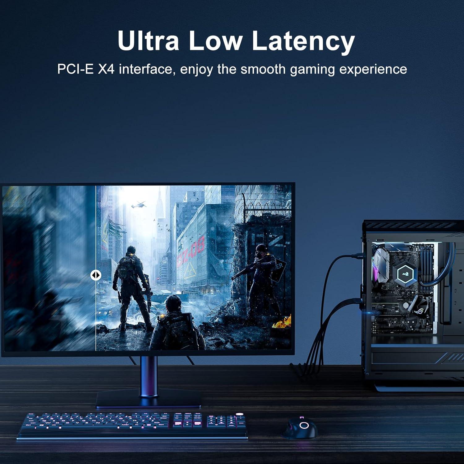 Tarjeta de Captura de Video ACASIS 4K HDMI PCIe 1080p 60fps