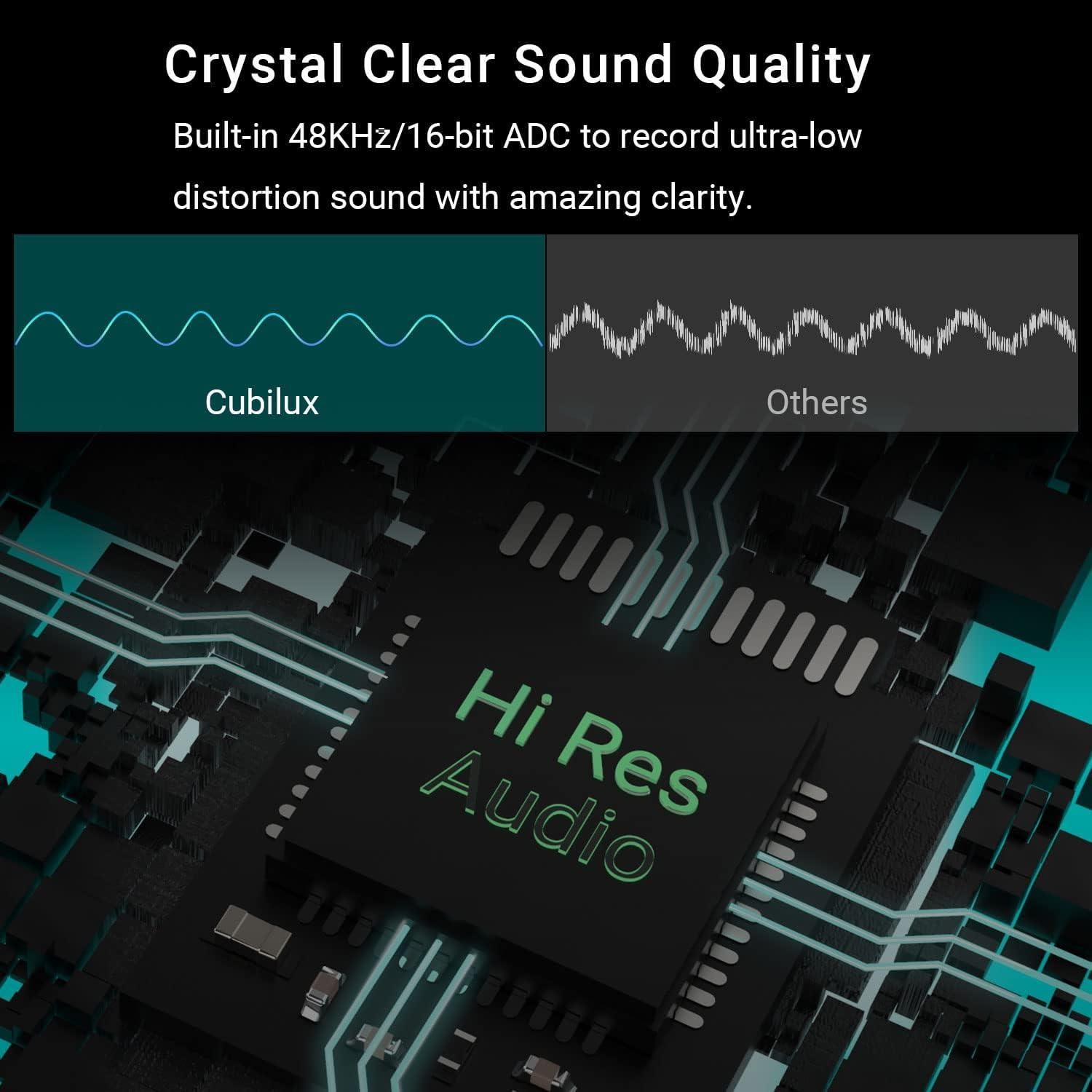 Cubilux Cable de Micrófono USB C 3.5mm para Grabación