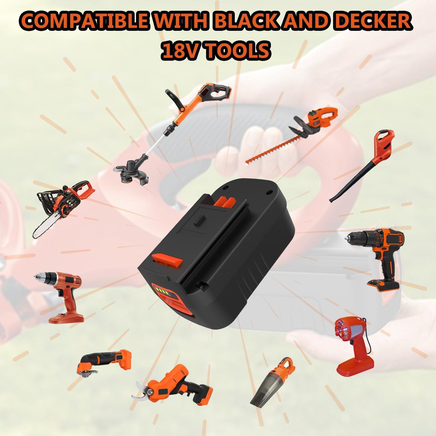 Paquete 2 Baterías Litio 18V 6.5Ah YABELLE para Black Decker