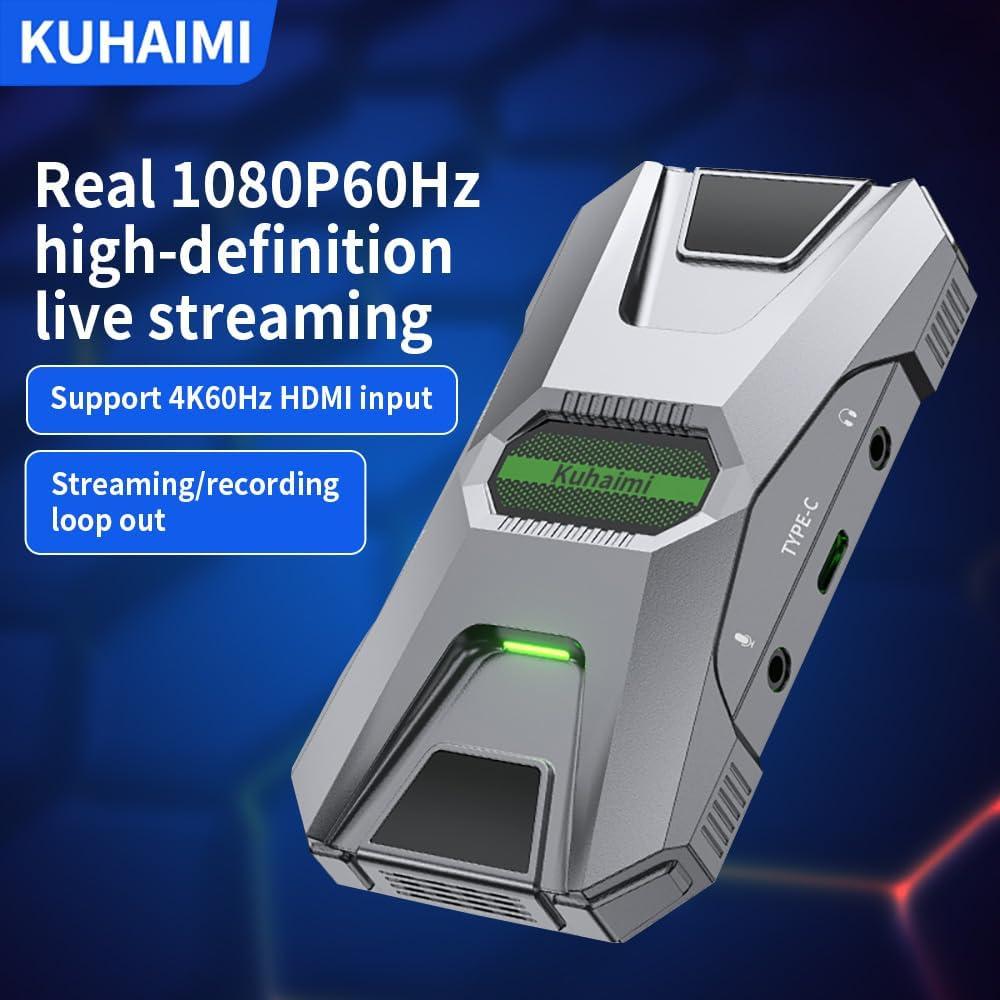 Tarjeta de Captura HDMI Kuhaimi HCA20 1080P 60FPS USB 3.0