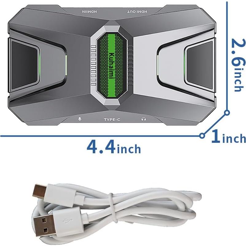 Tarjeta de Captura HDMI Kuhaimi HCA20 1080P 60FPS USB 3.0