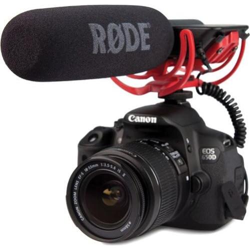 Micrófono Shotgun Rode VideoMic con Montaje Rycote y Windjammer