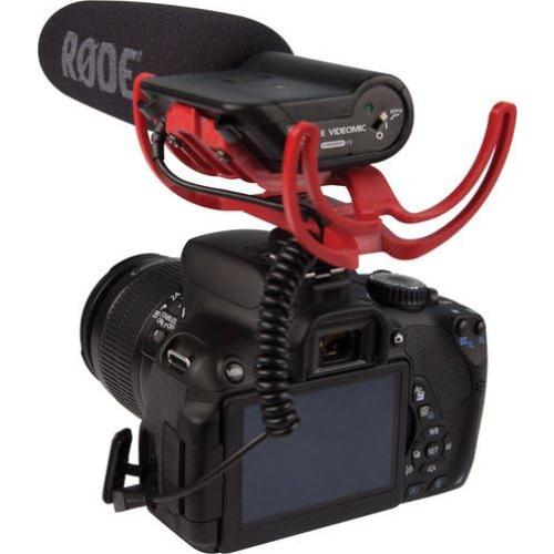 Micrófono Shotgun Rode VideoMic con Montaje Rycote y Windjammer