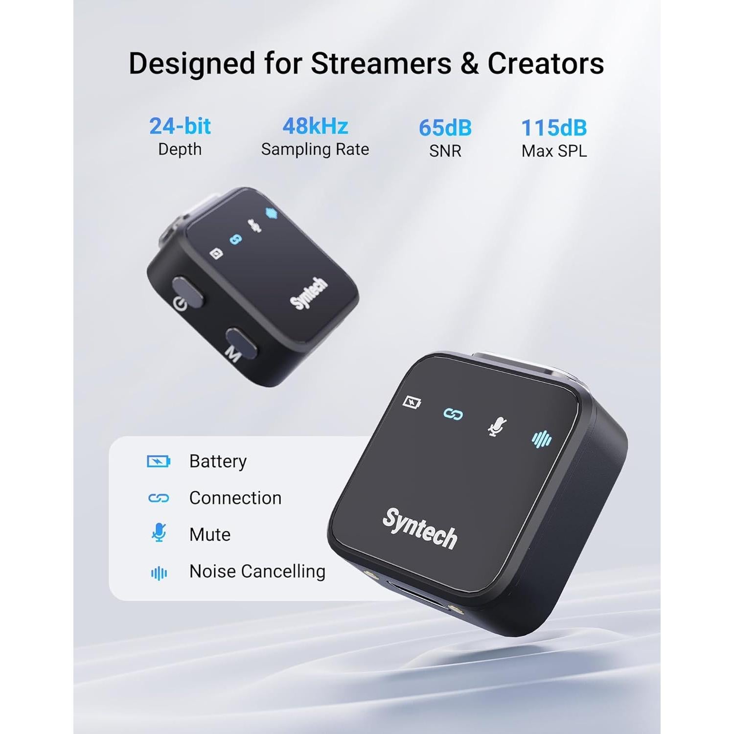 Micrófono Inalámbrico Lavalier Syntech M72 para iPhone/Android