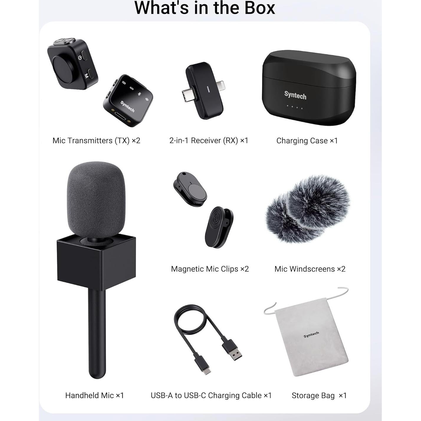 Micrófono Inalámbrico Lavalier Syntech M72 para iPhone/Android