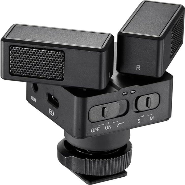 Micrófono Estéreo Doble Zeniko OC-D1 para Cámara y Smartphone