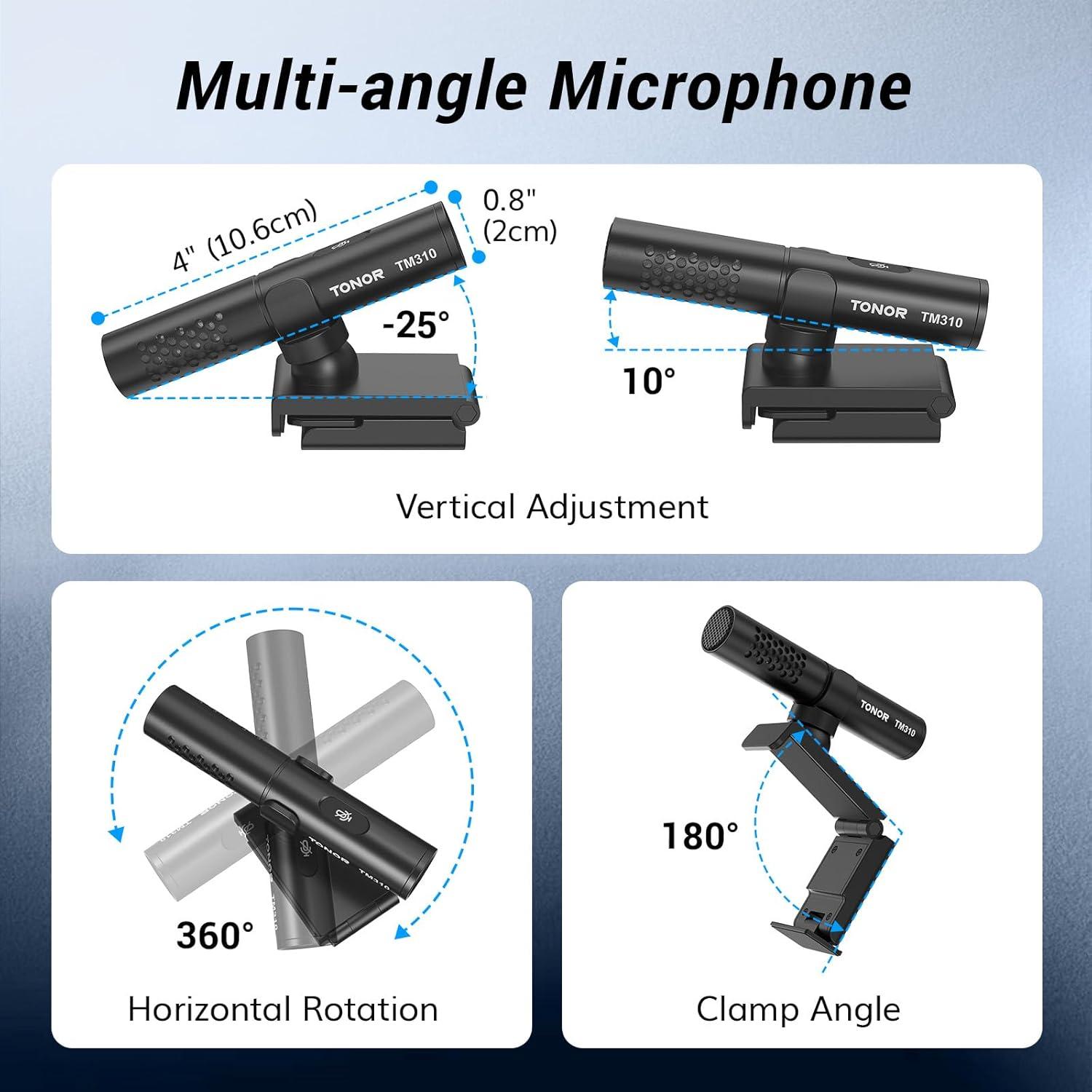 Micrófono de Conferencia USB Tonor TM310 con Silencio y LED