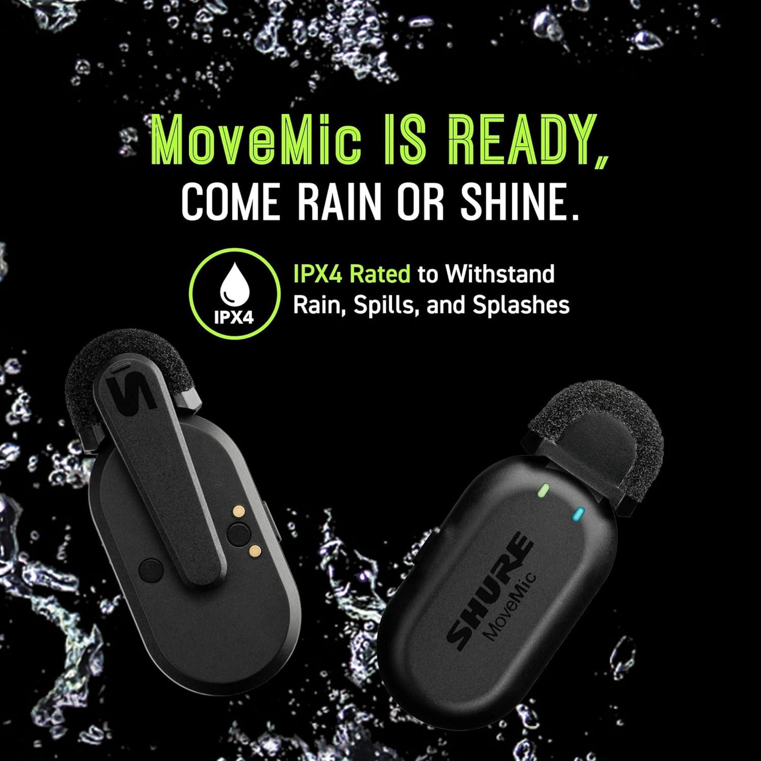 Micrófono Lavalier Inalámbrico Shure MoveMic One - Mini Bluetooth
