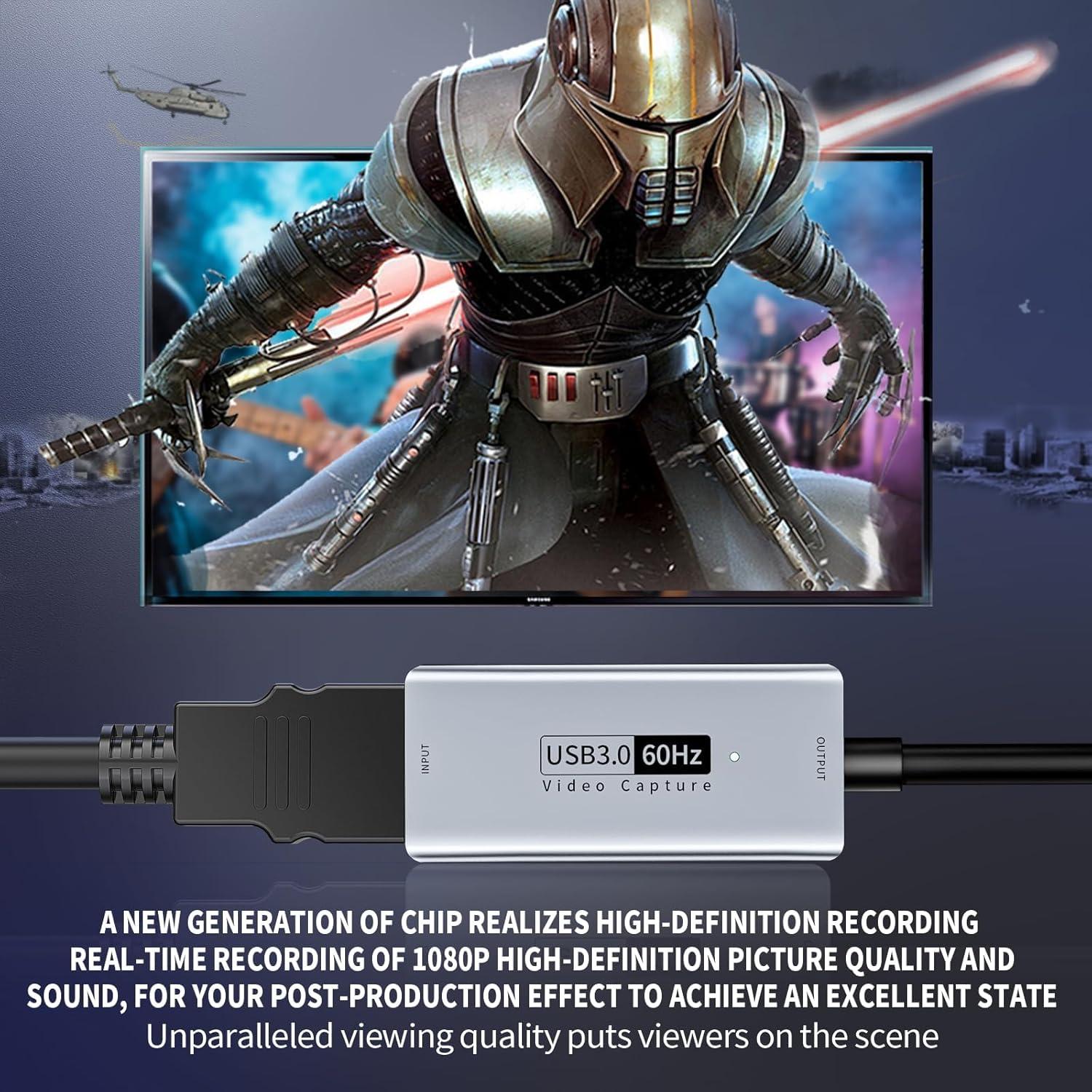 Tarjeta de Captura de Video Newhope 4K HDMI a USB-C 3.0 1080P 60fps