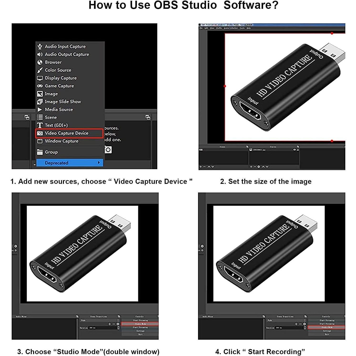 Tarjeta de Captura HDMI a USB 2.0 PDAPTMAG 1080P 30fps