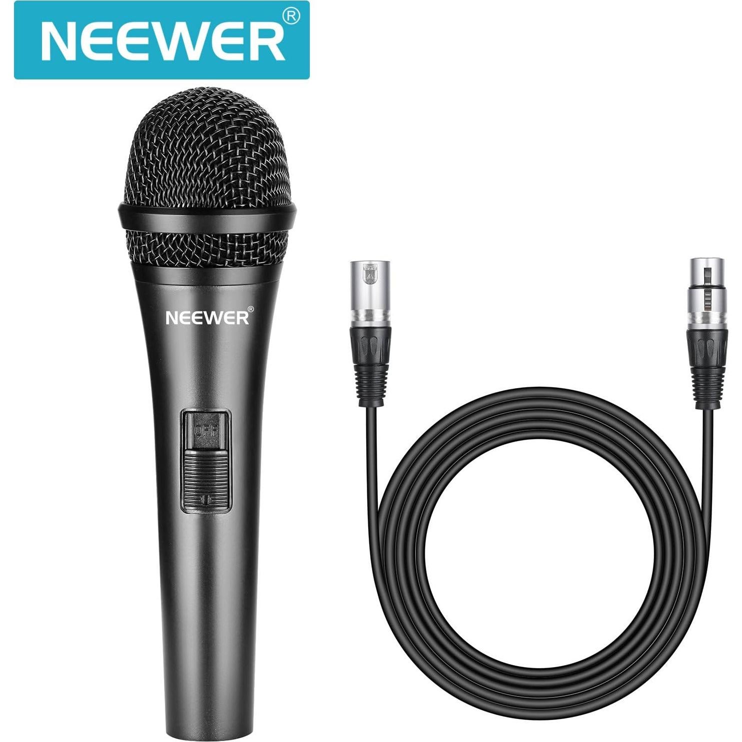 Micrófono Dinámico Cardioide NEEWER NW-040 con Cable XLR
