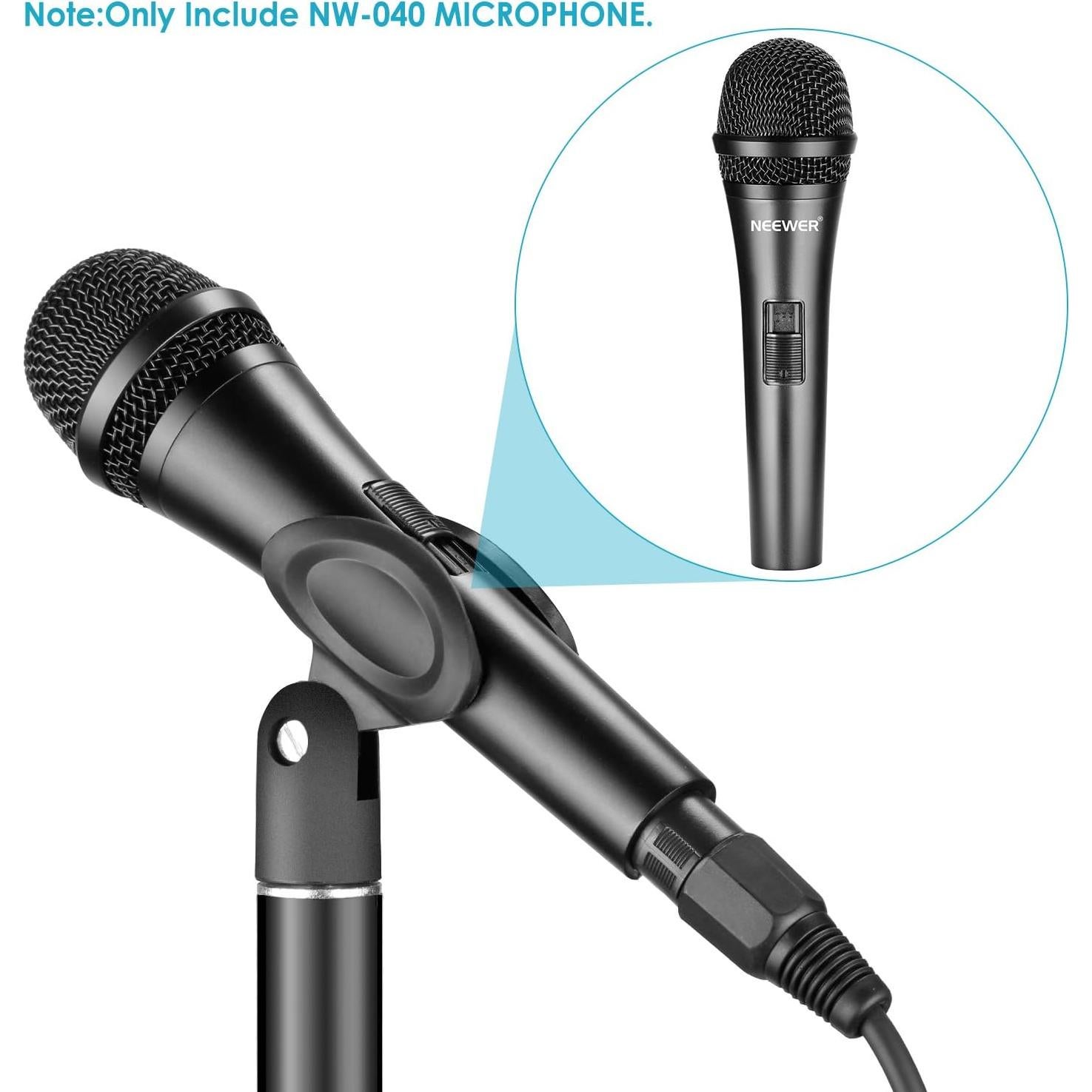 Micrófono Dinámico Cardioide NEEWER NW-040 con Cable XLR