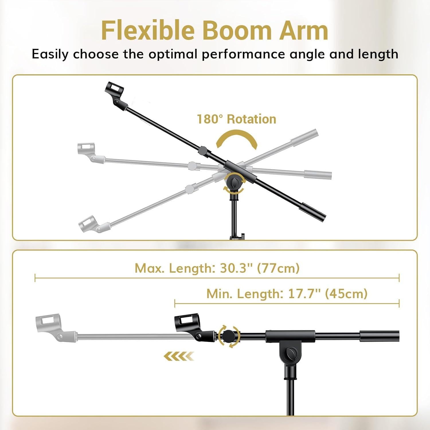 Soporte de Micrófono TONOR T35 con Brazo Ajustable y Soporte para Tableta
