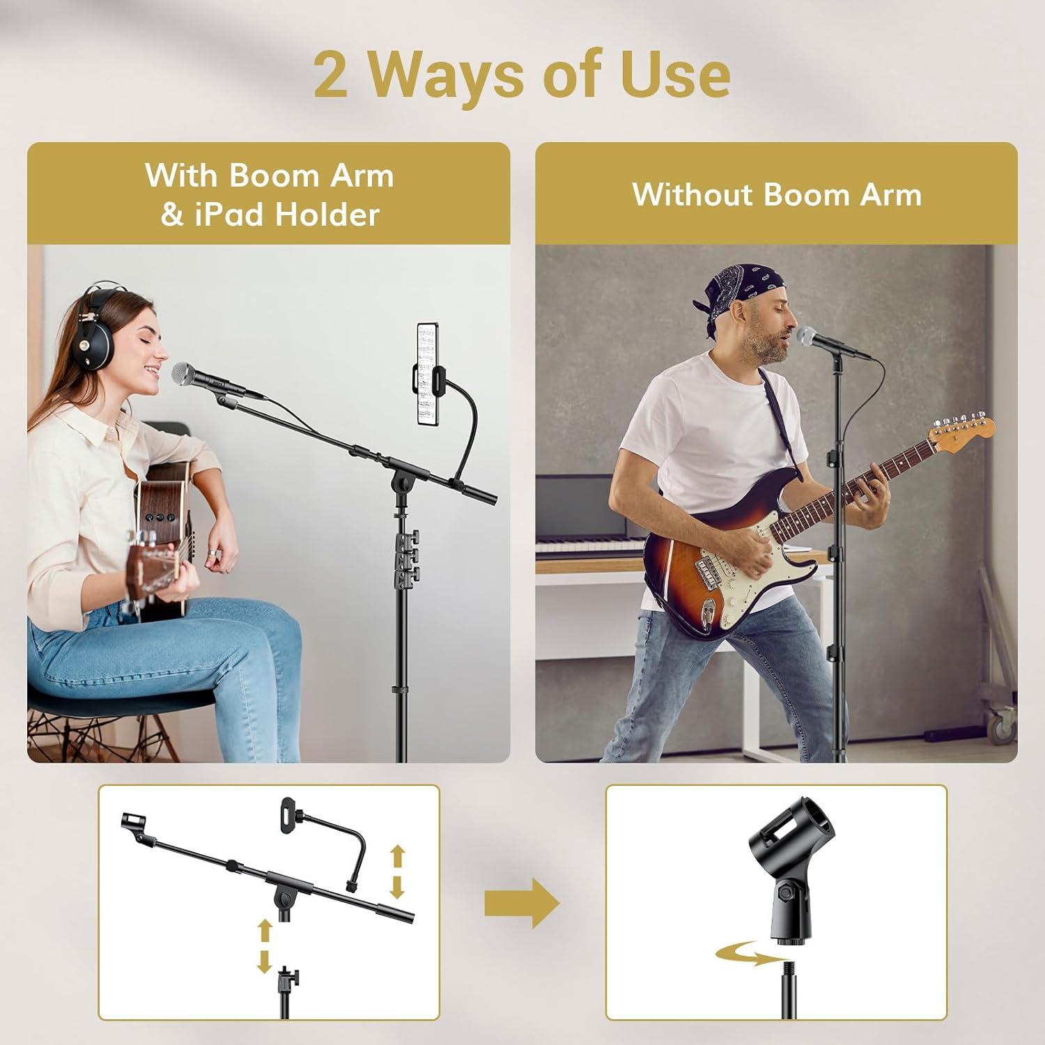 Soporte de Micrófono TONOR T35 con Brazo Ajustable y Soporte para Tableta