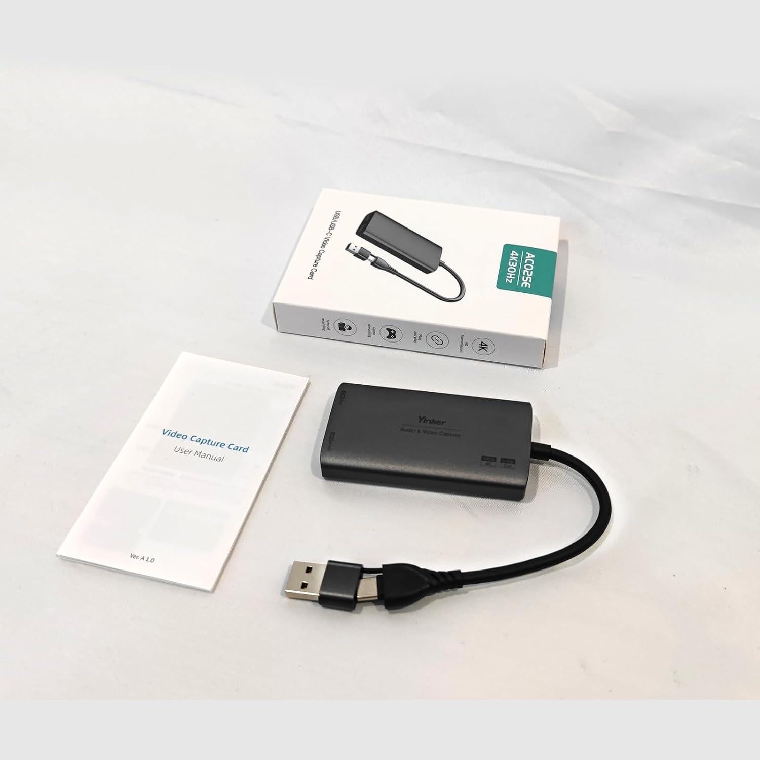 Tarjeta de Captura Yinker 4K HDMI USB-A/USB-C 1080P 60fps