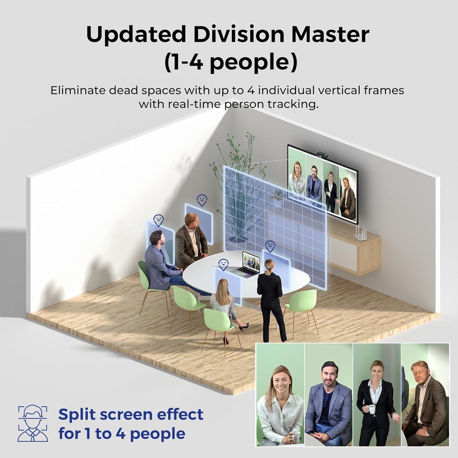 Cámara Web 4K COOLPO AI Huddle Mini Lite - Seguimiento y Enfoque Automático