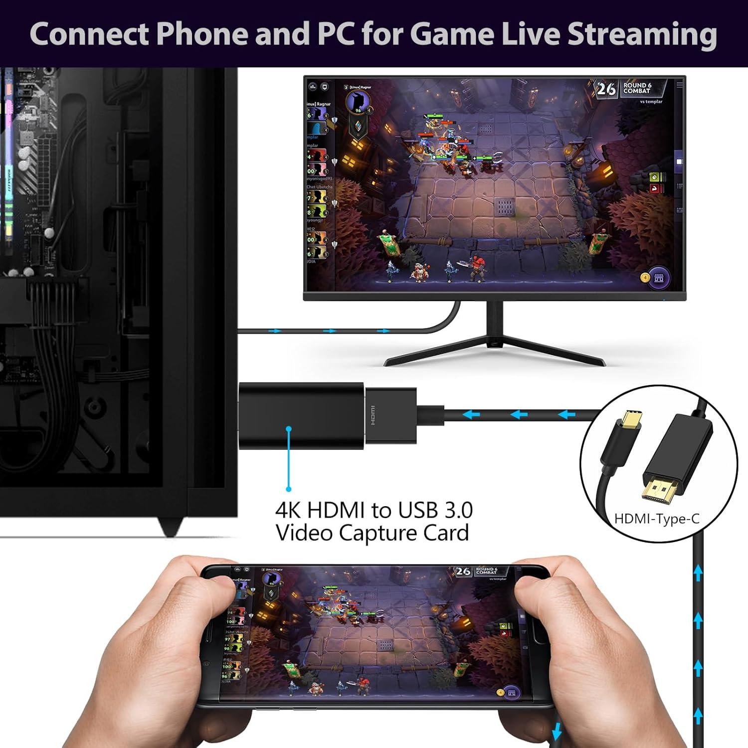 Tarjeta de Captura de Video 4K HDMI a USB 3.0 InnMaker