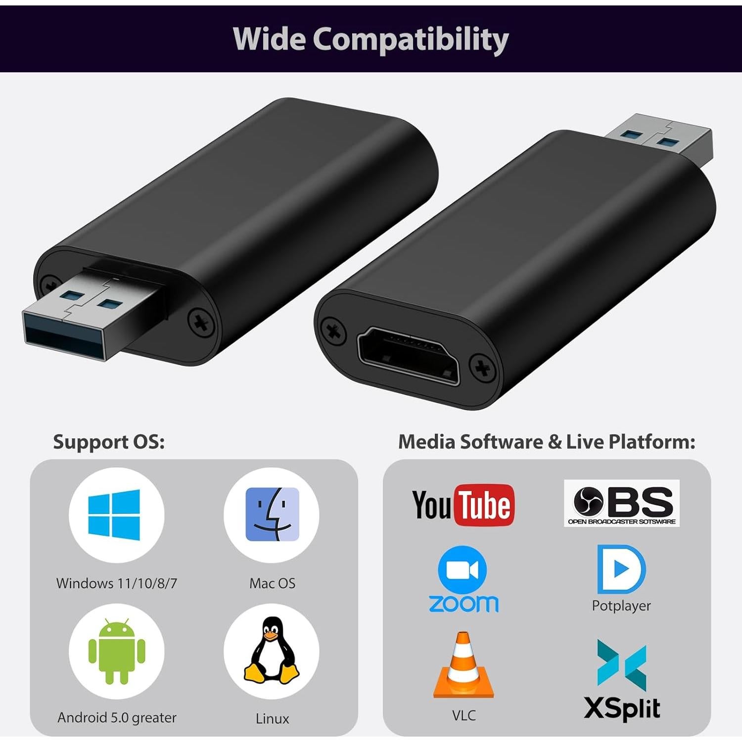 Tarjeta de Captura de Video 4K HDMI a USB 3.0 InnMaker