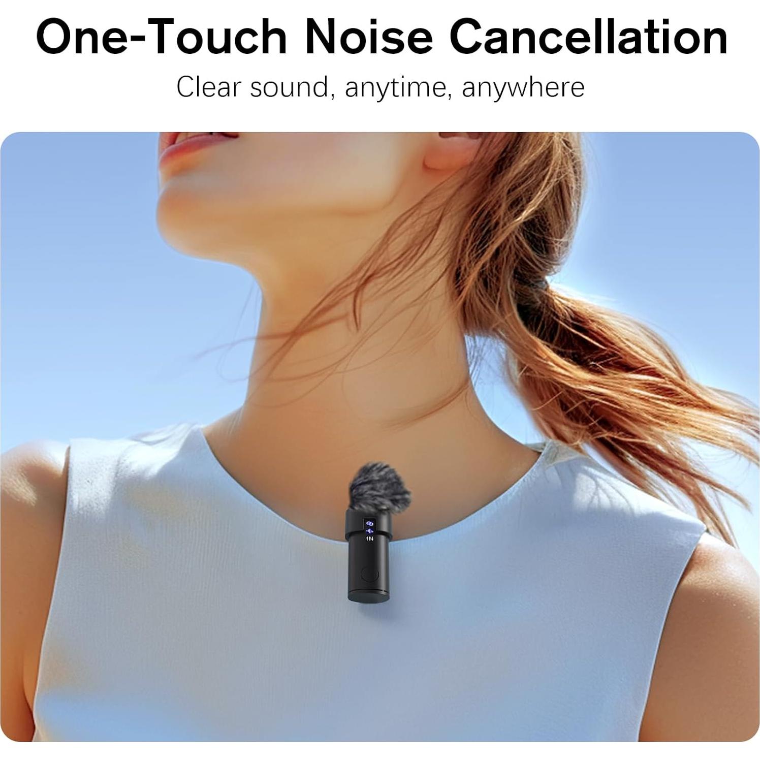 Micrófono Lavalier Inalámbrico Rythflo LM03 2 TX + 2 RX