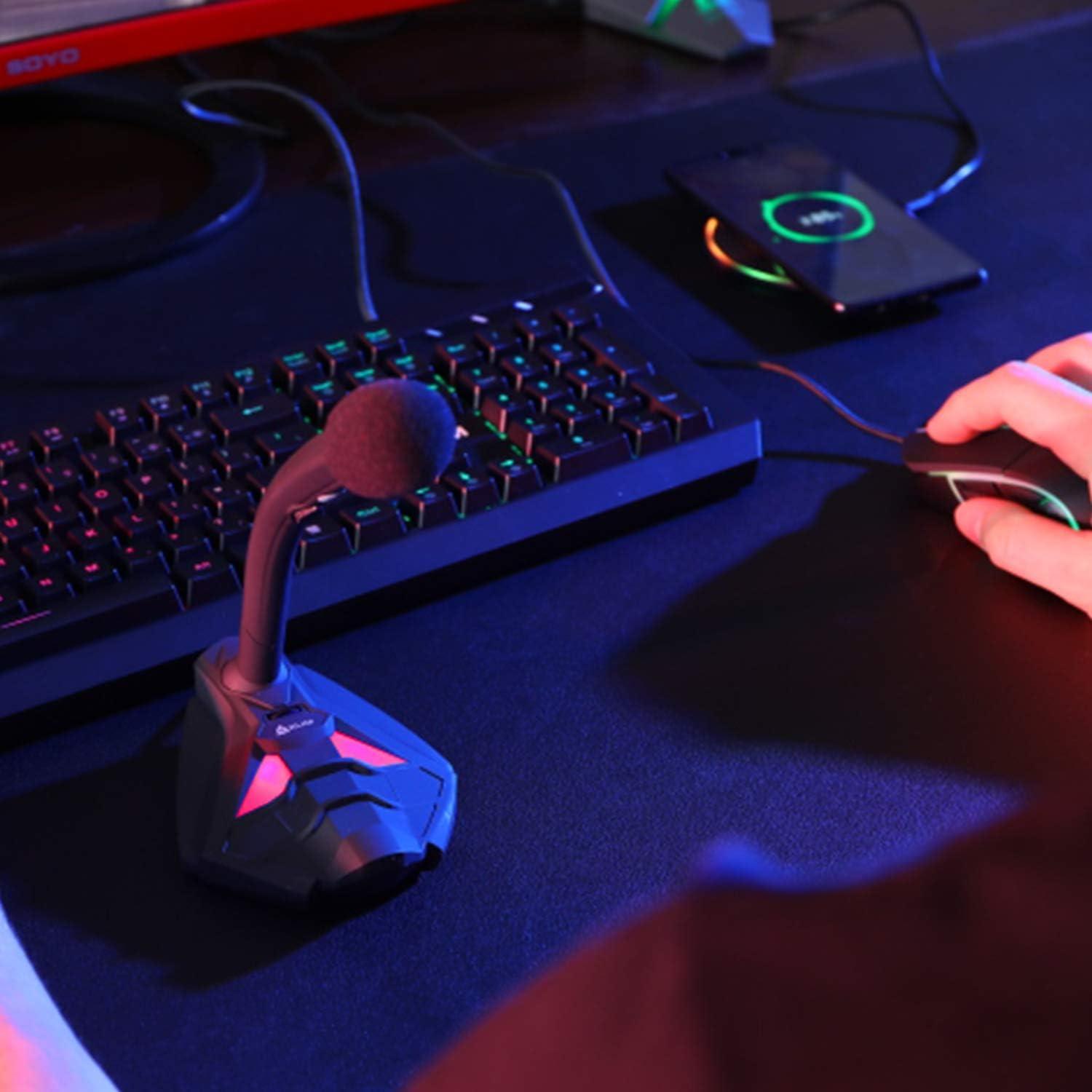 Micrófono Gaming KLIM Voice V2 USB Rojo - Calidad de Sonido Superior