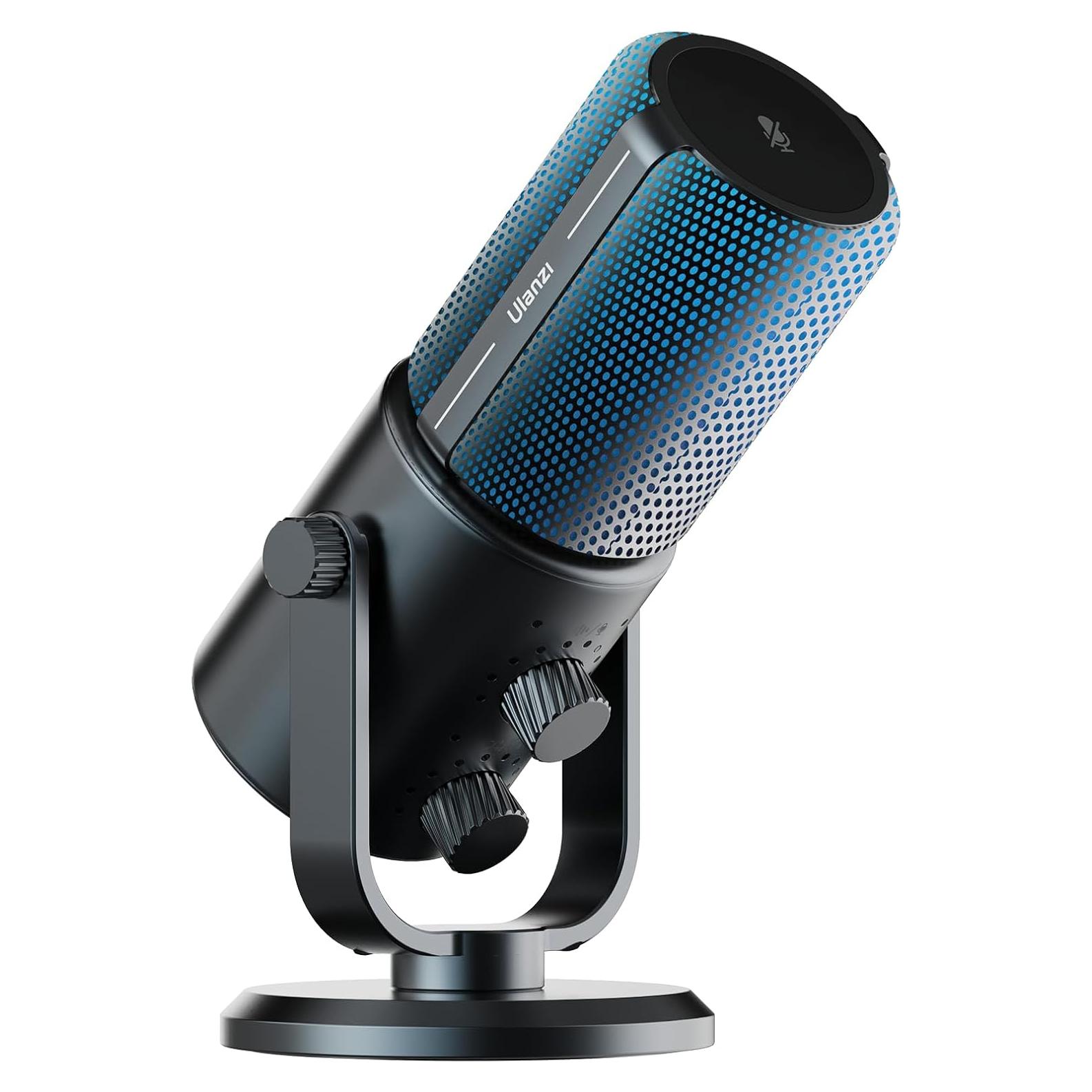 Micrófono de Condensador ULANZI DCM-05 USB con Luz RGB