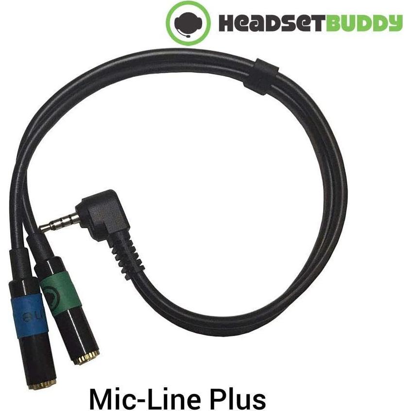 Adaptador de audio Headset Buddy Plus con monitoreo y atenuador