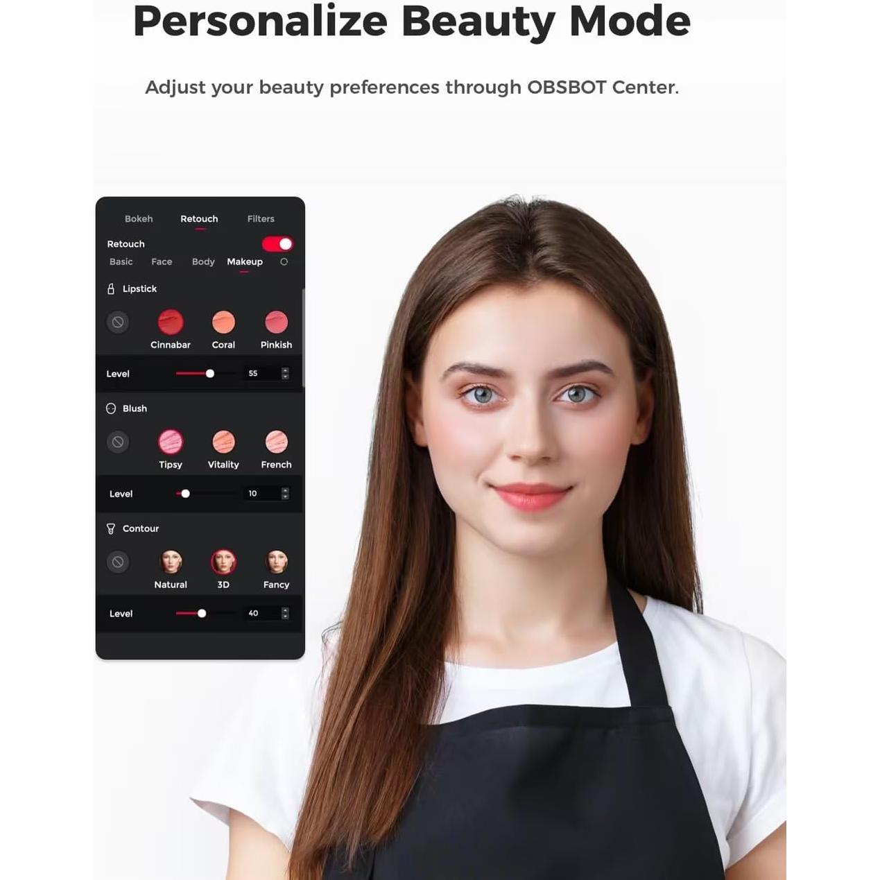 Cámara Web OBSBOT Meet SE 1080p 100FPS - Plug&Play Blanca