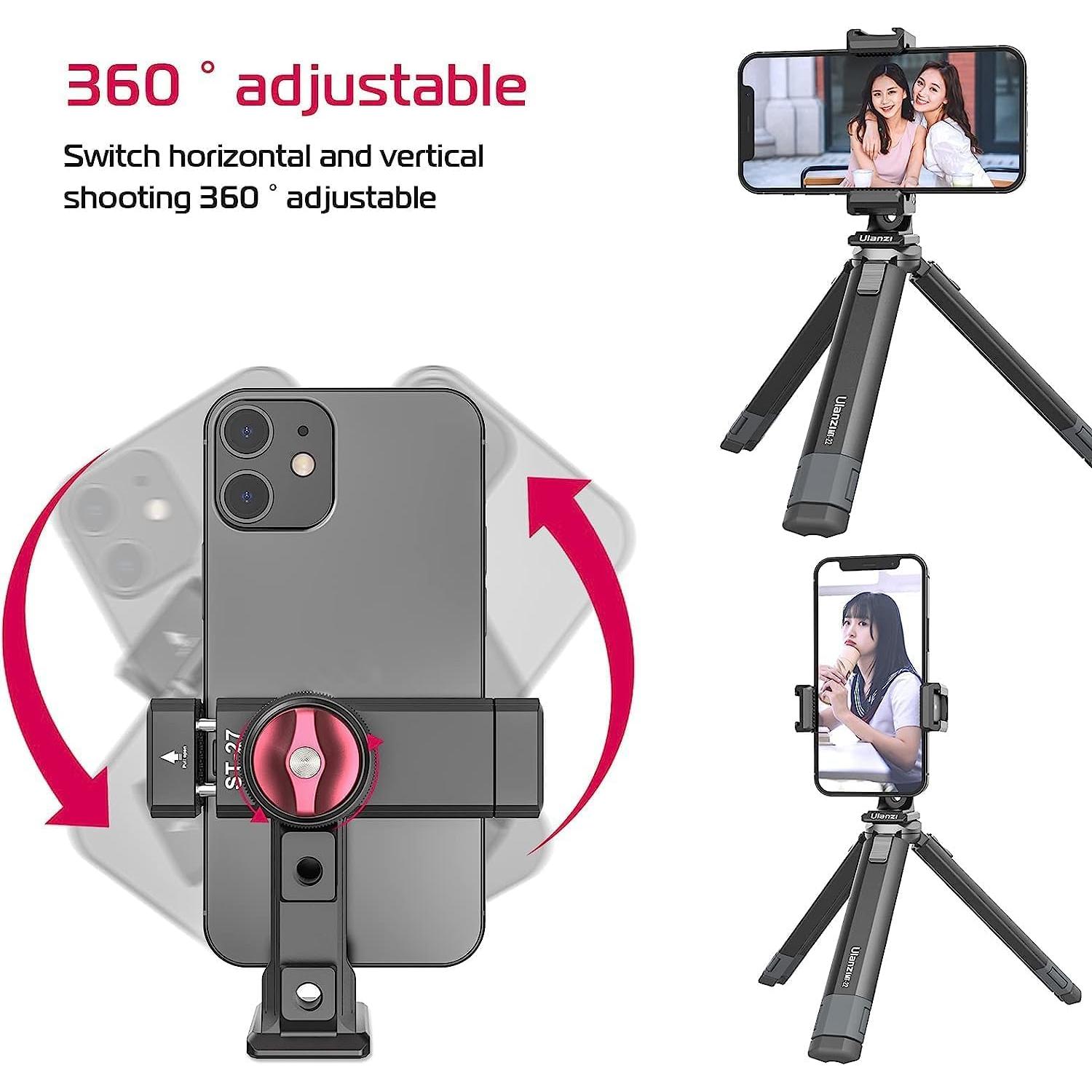 Soporte de trípode ULANZI ST-27 para teléfono 360° metal