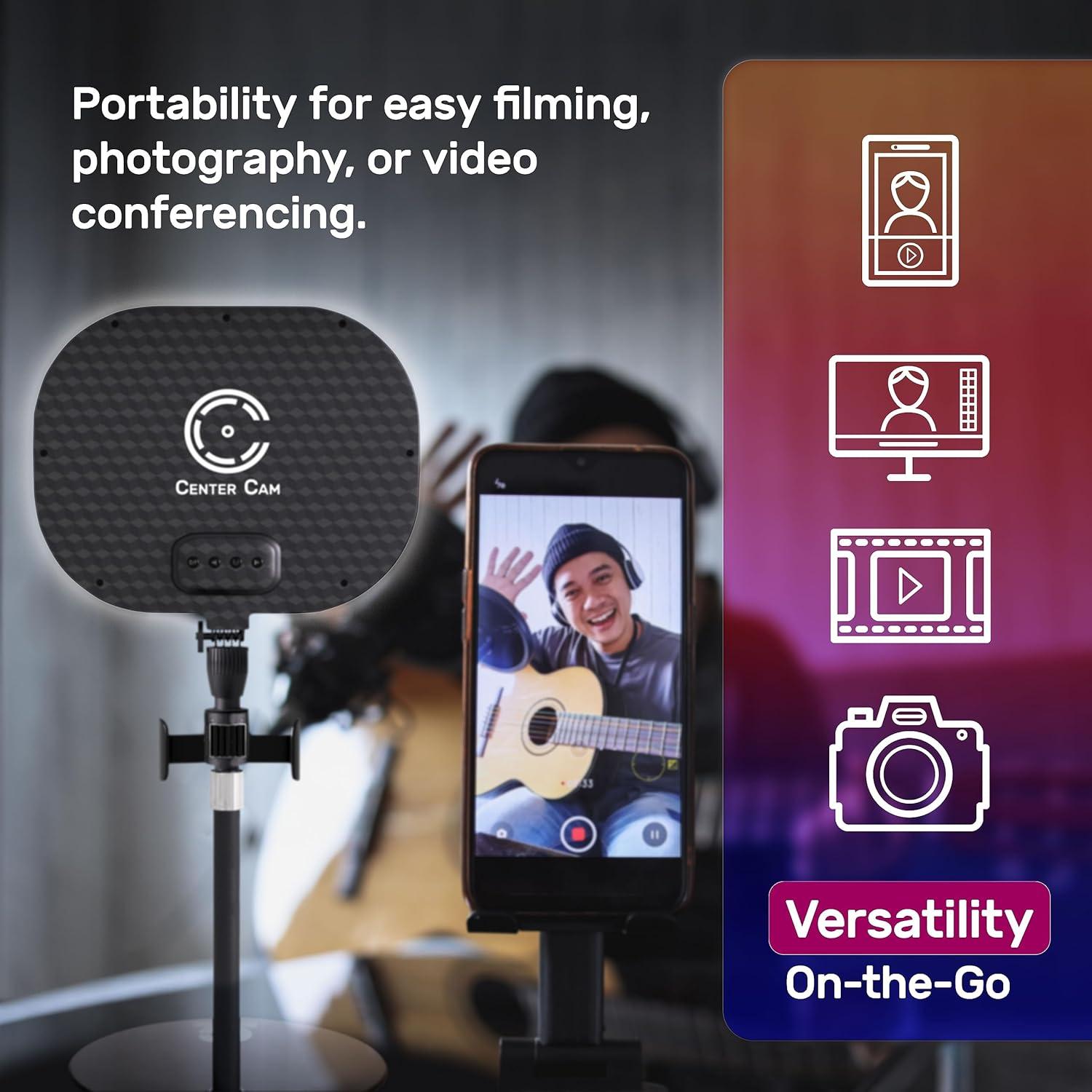 Luz LED de Anillo USB Center Cam para Videoconferencias