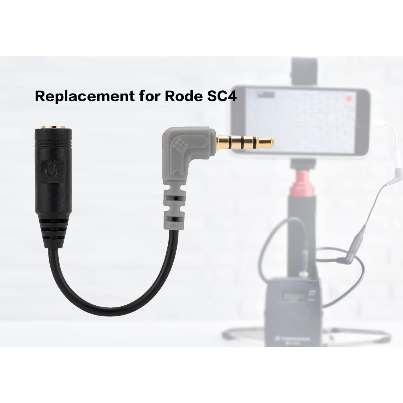 Cable de Micrófono SC4 Uncle Light 2 Pack TRS a TRRS 11cm