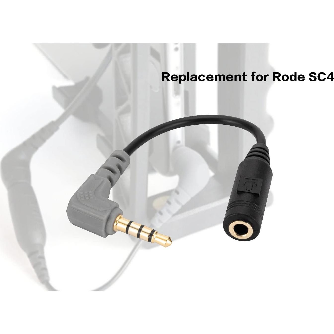 Cable de Micrófono SC4 Uncle Light 2 Pack TRS a TRRS 11cm