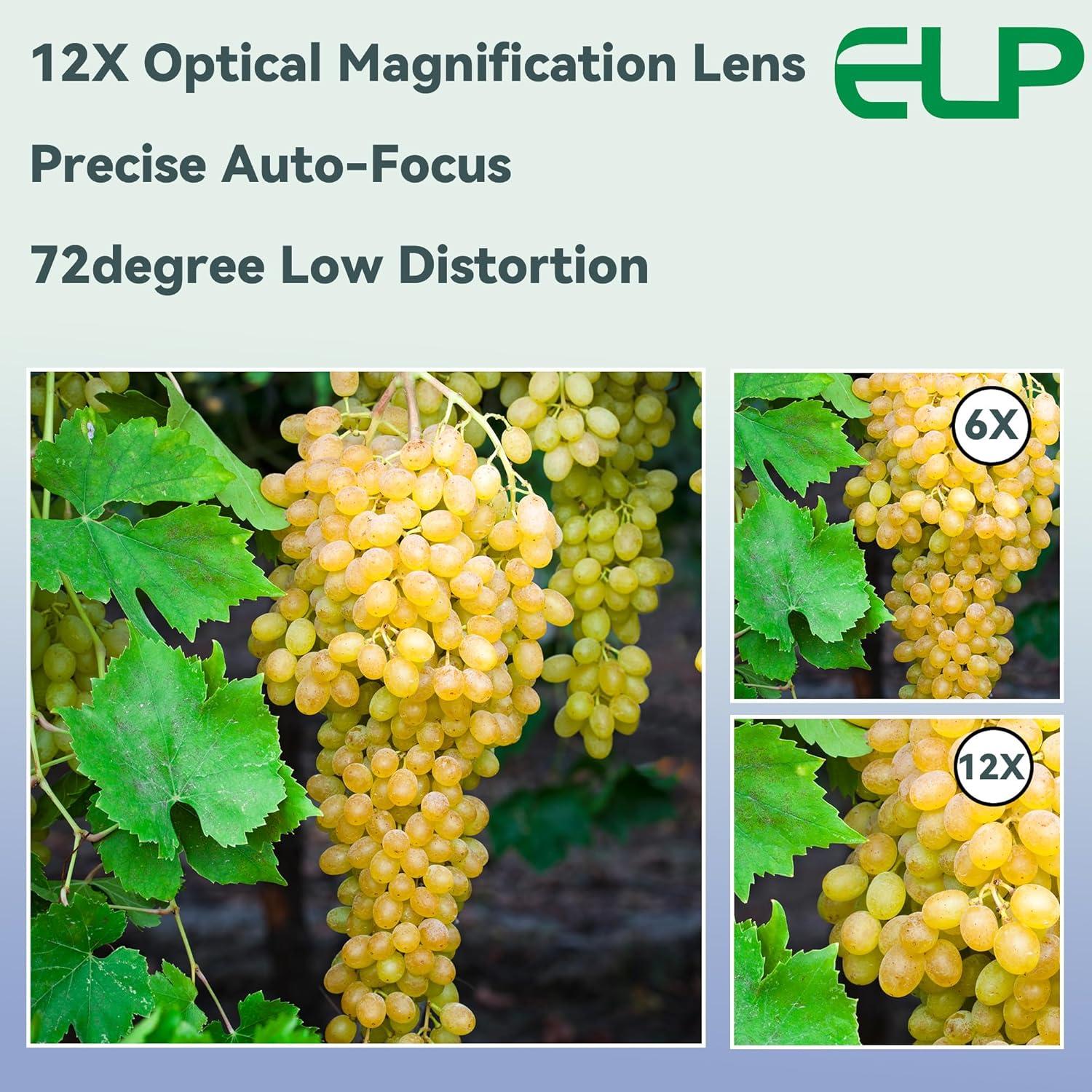 Cámara USB ELP 4K 30fps HDMI 10X Zoom Control Remoto