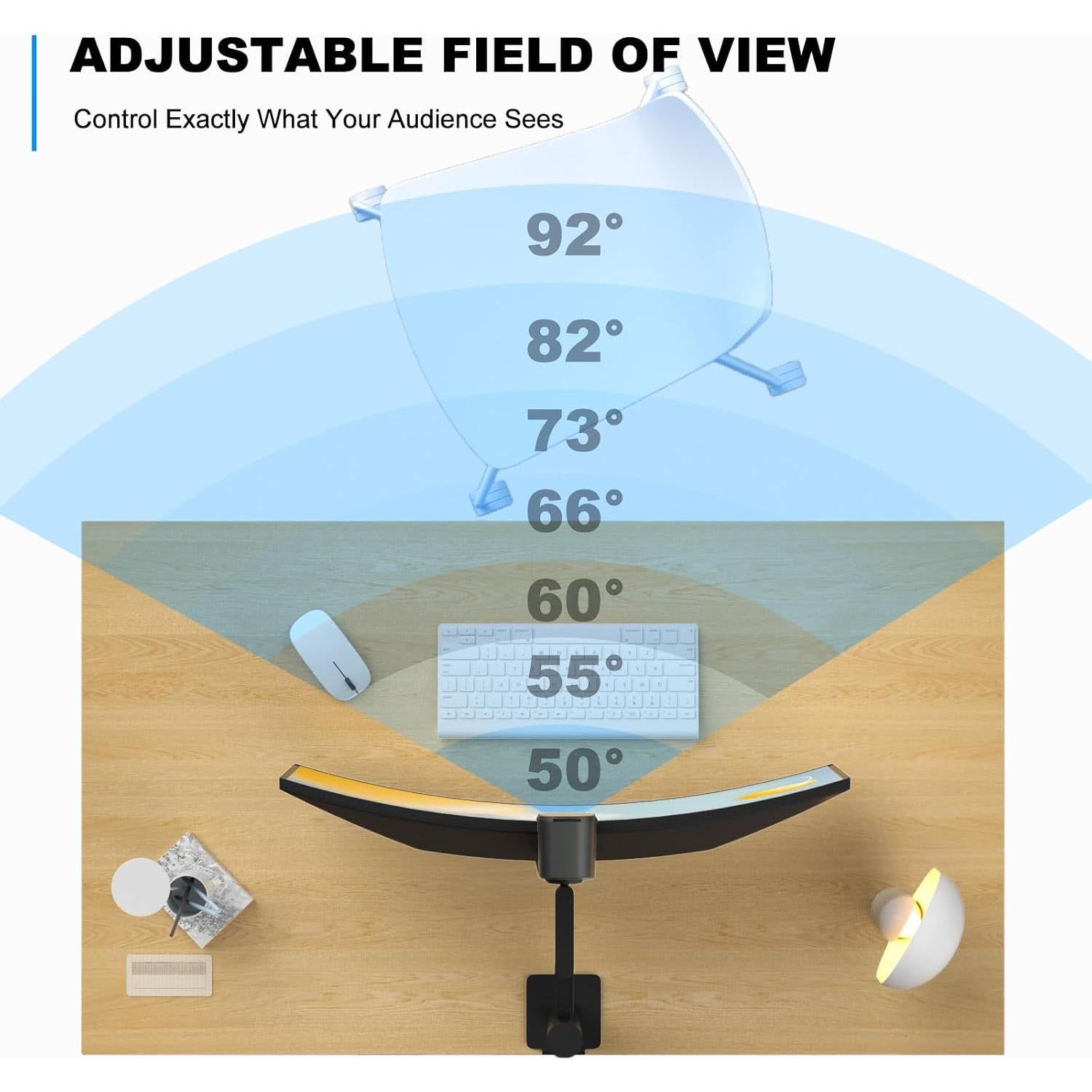 Cámara Web 4K Nisheng M9Plus con 4 Micrófonos y OSD