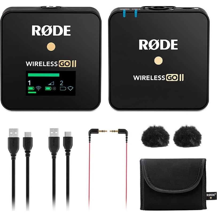 Sistema de micrófono inalámbrico Rode Wireless GO II Single con Lavalier