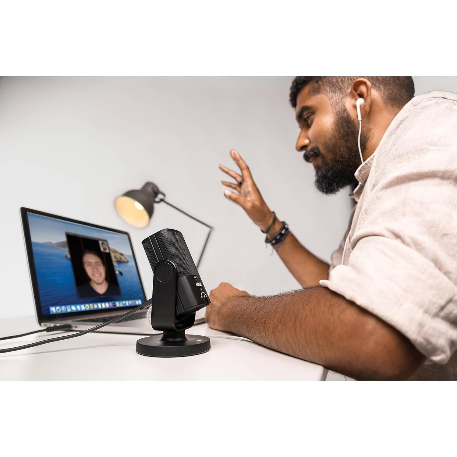 Micrófono USB Rode NT-USB Mini para Podcasting y Streaming