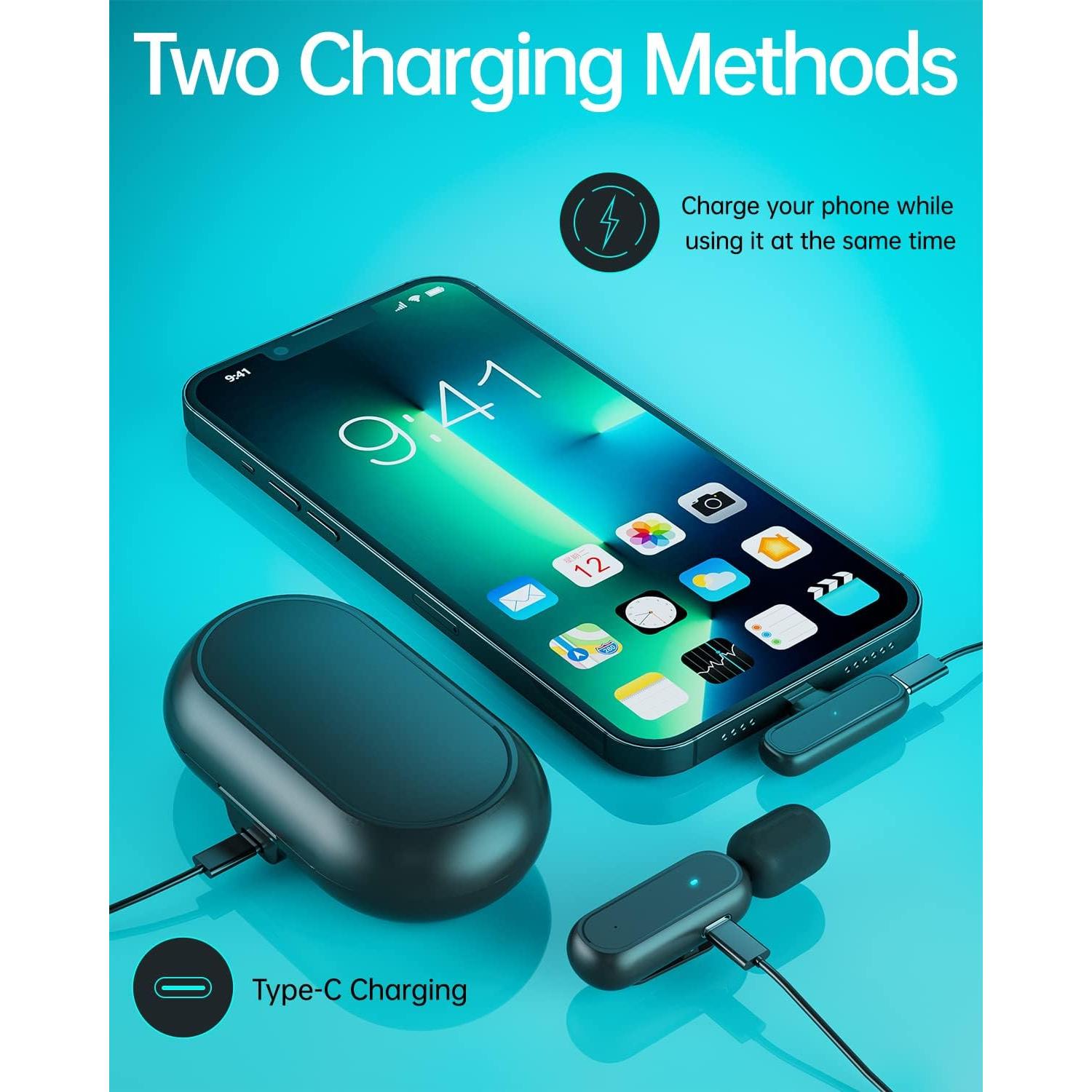 Micrófono Lavalier Inalámbrico Wanning K63 para iPhone - 36H Autonomía