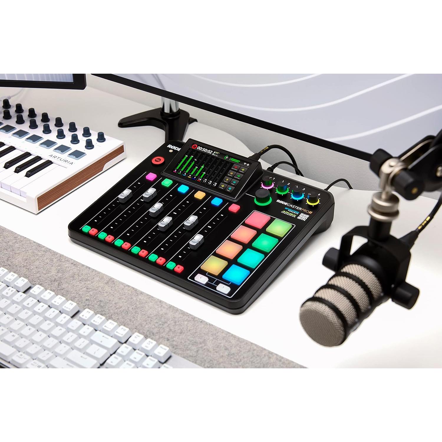 RØDE RØDECaster Pro II + Micrófono Dinámico Samson Q2U