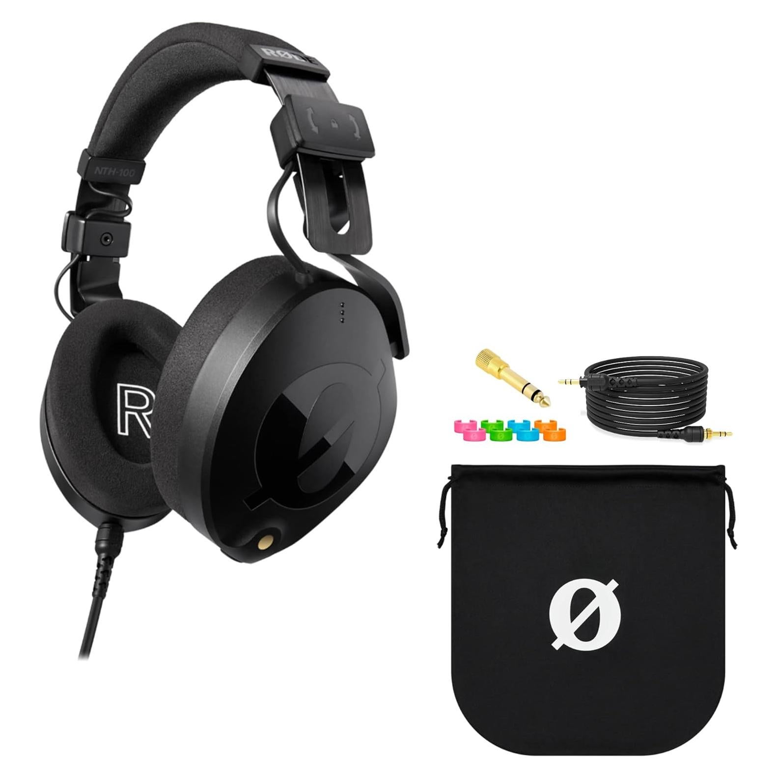 Auriculares Over-Ear Rode NTH-100 con Funda y Adaptador 3.5mm