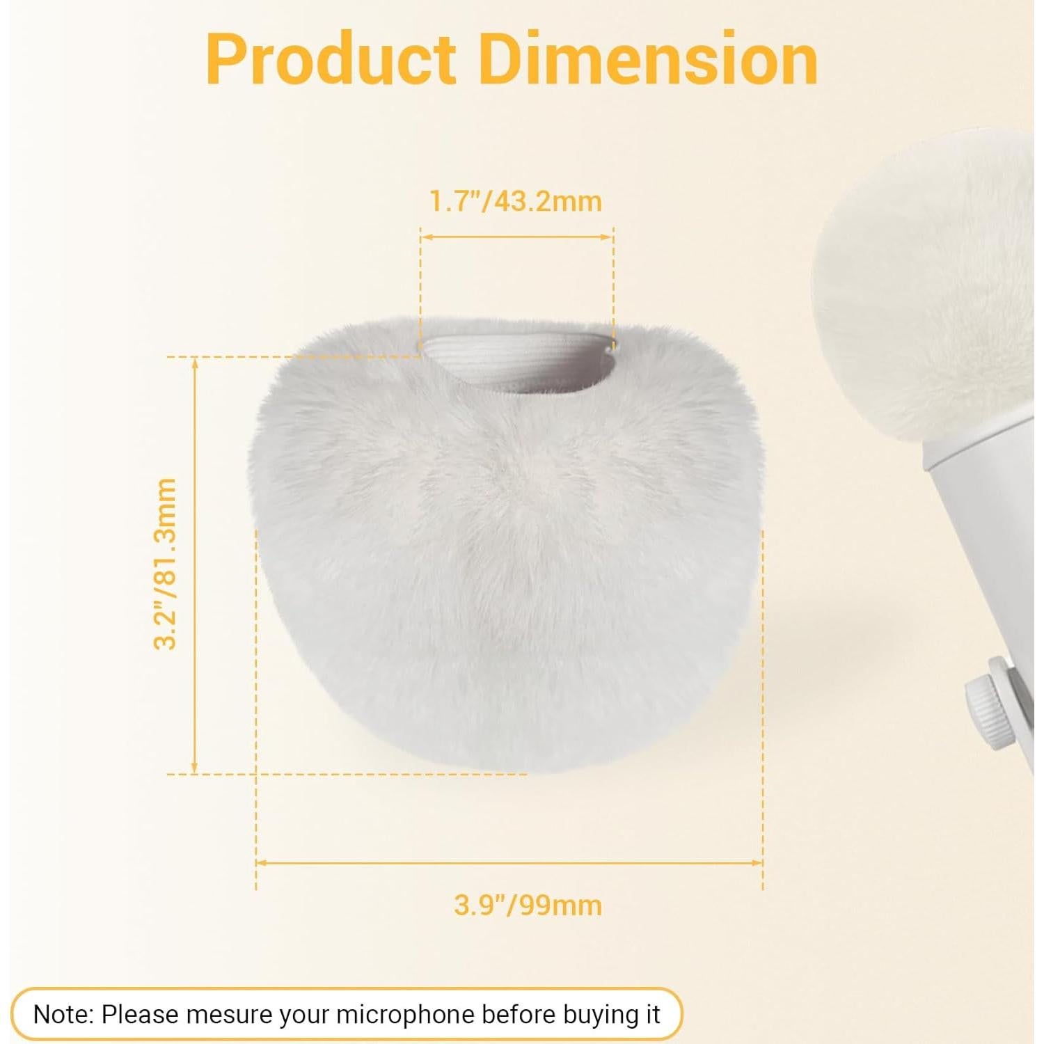 Funda Peluda para Micrófono USB Blue Yeti y Rode NT1-A