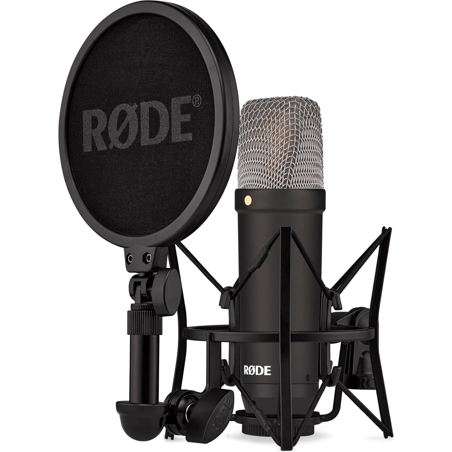 Micrófono de condensador RØDE NT1 + Interfaz USB Focusrite Scarlett Solo