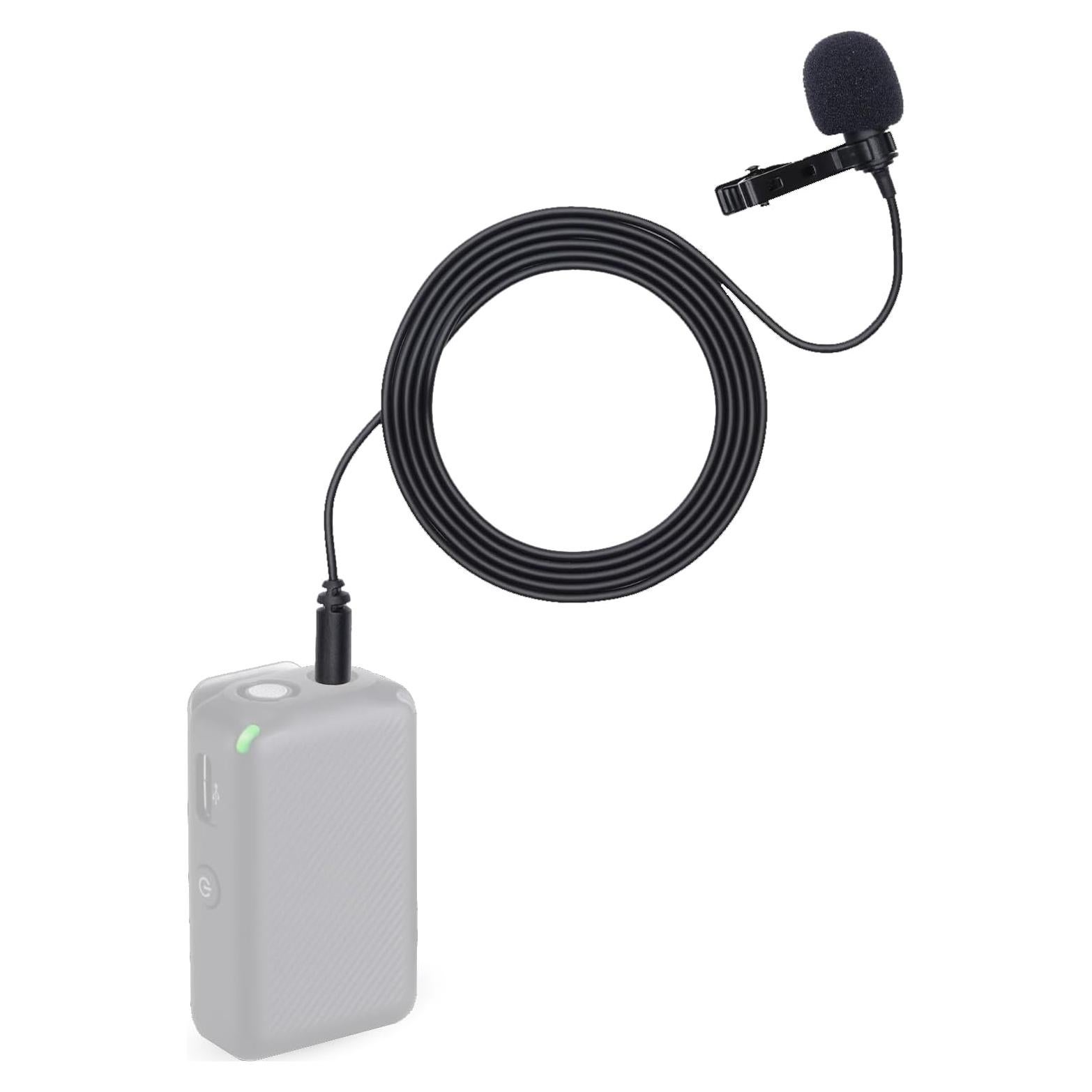 Micrófono Lavalier Movo Compatible con DJI Mic y Rode GO - 190.5 cm